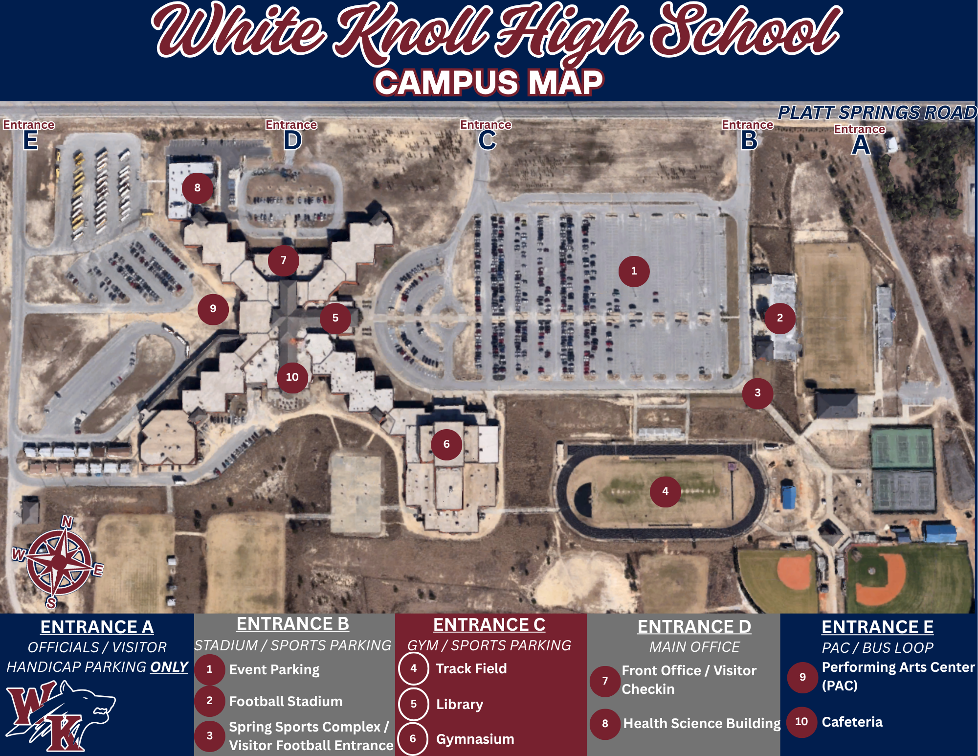 White Knoll Campus Map